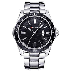 Curren Casual Watch For Men Analog Stainless Steel - 8110 - Silver