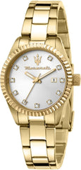 Maserati COMPETIZIONE 31 mm Ladie's Watch, White, Modern - Gold/White