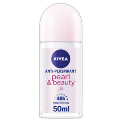 NIVEA Pearl & Beauty Anti-Perspirant Deodorant Roll-On (50ml, Pack of 6)