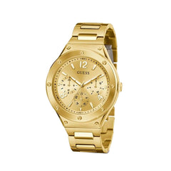 GUESS US Men's Gold-Tone Multifunction Watch, one