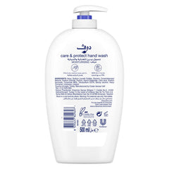 DOVE Care & Protect Refreshing Hand Wash 100% sensitive skin friendly, Cucumber & Green Tea, With ¼ moisturising cream, 500ml