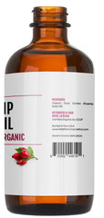 Kate Blanc Cosmetics Rosehip Oil (1oz) by USDA Certified Organic, 100% Pure, Cold Pressed, Unrefined. Reduce Acne Scars. Essential Oil for Face, Nails, Hair, and Skin. Therapeutic AAA+ Grade