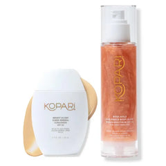 Kopari Bright as Day Sheer Mineral Sunscreen SPF 50 & Rose Gold Sunglaze Sheer Body Mist Sunscreen SPF 42