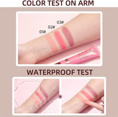 KANZA - Liquid Beauty Blush | Face Cheek Blusher Liquid Concealer Pen | Body Face Contouring Makeup Pen | Matte Finish Liquid Contour Stick with Soft Cushion Applicator | 15g (Color #3)