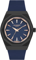 Lee Cooper Men's Watch, Analog Display and Leather Strap - LC07936.699, Blue