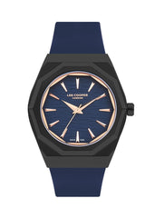 Lee Cooper Men's Watch, Analog Display and Leather Strap - LC07936.699, Blue