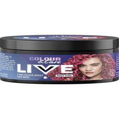 Schwarzkopf LIVE Colour & Care Hair Mask, 5 Minute Wash Out Colour Boost, Semi-permanent Pink Hair Dye, Lasts up to 6 Washes- Rosy Pink, 150ml