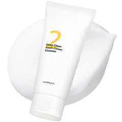 numbuzin No.2 Deep Clean Fresh Cream Cleanser | Whipped cream foam, Deep Pore Cleansing, Natural cleaning ingredient, Moisturizing- 4.05oz/ 120ml