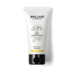 BRILLARE Professional Oil Away Natural Moisturiser With Tea Tree and Turmeric, For Oily Acne Prone Skin, (50 ML)