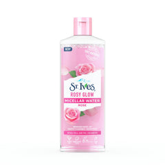 ST. Ives Rosy Glow 3-in-1 Micellar Water with 100% Natural Rose Extracts|Toner & Makeup Remover|Pink|400 ml