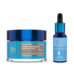 Blue Nectar Sandalwood Face Cream (50g) and Vitamin C Face Serum (30ml)