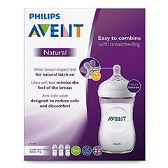 AVENT Philips Natural Feeding Bottle 260ml, Pack of 3