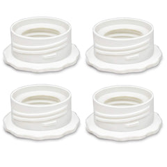 PumpMom Pump Bottle Adapter, Baby Bottle Thread Changer or Converter for Spectra S1 S2 Pump Wide Mouth Flanges to Use Medela, Ameda, Dr.Brown Narrow Neck Bottles