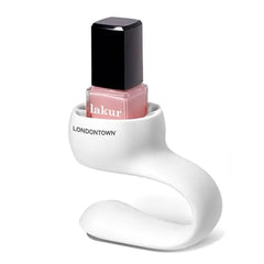 LONDONTOWN Portable Nail Polish Bottle Holder Soft Adjustable Wearable Anti-Spill Grip Fingernail Painting Tool, Manicure and Pedicure Accessory