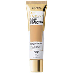 L’Oréal Paris L'Oreal Age Perfect Radiant Serum Foundation with SPF 50, Natural Buff, 1 Ounce