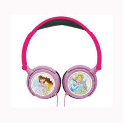 Lexibook Disney Princess Stereo Headphones, Safe for Kids, Foldable and Adjustable, Pink/Black