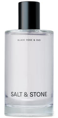 Salt & Stone Body Mist, Black Rose & Oud Scent, Skincare Infused Perfume Hair & Body Spray for Women and Men, Hydrating Fragrance with Glycerin and Red Algae, Vegan, Cruelty Free, 3.4 fl oz