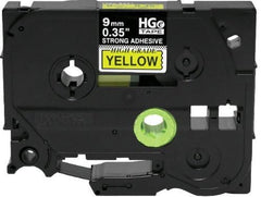 Brother HGES6215PK Black on Yellow Extra-Strength Adhesive Label Tape (HGES6215PK)