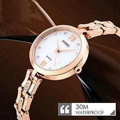 Skmei Casual Watch For Women Analog Stainless Steel - 1225 - Gold