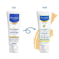 Mustela Baby Nourishing Face Cream – Daily Moisturizer for Dry Skin - with Natural Avocado, Cold Cream & Beeswax-40ml (Pack of 2)