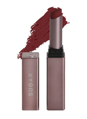 SUGAR Cosmetics Mettle Satin Lipstick - 03 Emma (Reddish Brown), Red, 2.2 g Super Hydrating, Smoothens Fine Lines