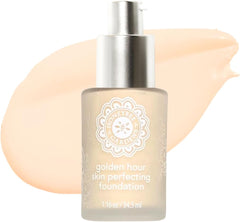 Honeybee Gardens Golden Hour Foundation In Supernatural, Neutral Light Tone, Skin-Perfecting, Luminous Finish, Vegan, 34.5ml