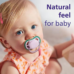 AVENT Philips Ultra Air Pacifier - 4 x Light, Breathable Baby Pacifiers for Babies Aged 0-6 Months, BPA Free with Sterilizer Carry Case, SCF085/50