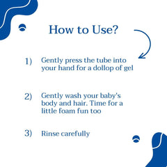 Mustela Baby 2-in-1 Cleansing Gel - Baby Body & Hair Cleanser - with Natural Avocado - Biodegradable Formula & Tear-Free - 200ml