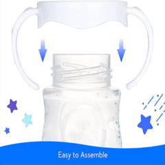 Erweicet 1 Set of 4 White Baby Bottle Handles Compatible for Philips Avent Natural Baby Bottles for Baby