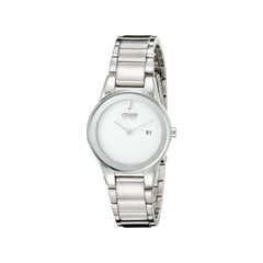 Citizen Womens Solar Powered Watch, Analog Display And Stainless Steel Strap - Ga1050-51A