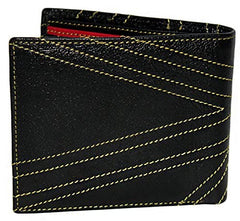 K London Stylish Union Jack inspired Real Leather Mens Wallet (652_ylw)