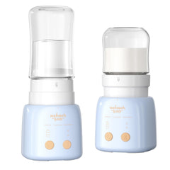 NehNeh Baby Portable Bottle Warmer for Travel, Detachable Leak-proof Baby Bottle Warmer On the Go for Breastmilk with Fast Heating Compatible with Dr.Brown's, Philip Avent, Tommee Tippee, Medela -Blue