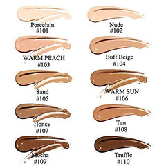 Matte Oil Control Concealer Foundation Cream,PHOERA New 30ml Long Lasting Waterproof Matte Liquid Foundation (104 Buff Beige)