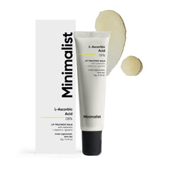 Minimalist Lip Treatment Balm for Lightening Dark Lips, Hydrating & Softening | 8% L-Ascorbic Acid with Vitamin E, Radianskin & Glycerine | For Women & Men | 0.42 Oz / 12 gm