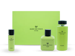 Mark Des Vince Future Unisex Perfume Gift Set For Women and Men Eau De Parfum 100ML + Body Mist 200ML + Hair Mist 30ML (Pack of 3)