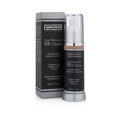 Ageless Derma BB Cream Face Tinted Moisturizer Foundation with Hyaluronic Acid and Vitamin C. Made in USA