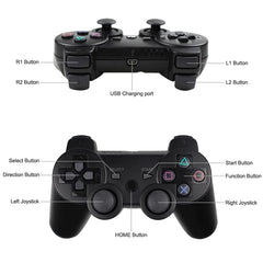Wireless Controller for PS3 Gamepad,for PS3 Bluetooth 4.0 Joystick,for USB PC Controller PS3 Joypad (Black)