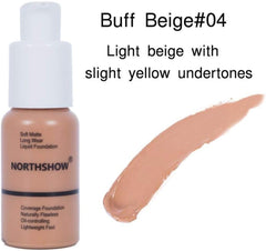 Liquid Foundation Matte Oil Control Concealer - Full Cover, Water-Resistant (30ml)