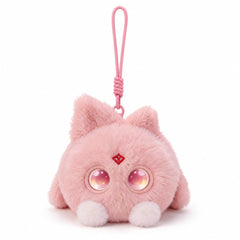 OKIVIVI AI Plush Toy Bag Charm with Voice Chat, LED Eyes and Touch Response