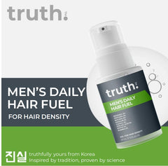 truth Men's Daily Hair Fuel 30ml RU58841 5% + REDENSYL 5% + PROCAPIL 5% + BAICAPIL 5% + ANAGAIN 5% + CAPIXYL 5% + AZELAIC ACID 3% + BIOTIN 2% + VITAMIN B5 2% FORMULATED IN KOREA