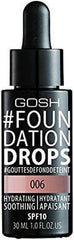 GOSH FOUNDATION DROPS Hydrating SPF10 - 006 Tawney (30ml)