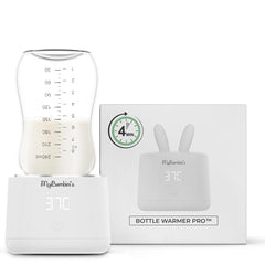 MyBambini's PRO™ Portable Bottle Warmer - Adjustable Temperature - Fast Heating - Car Bottle Warmer - Breast Milk - Compatible with: AVENT PHILIPS & DODIE (White)