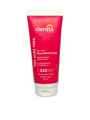 Clensta Red Aloe Vera Skin Glow Face Moisturizer With Red Aloe Vera & Vitamin C For Evens Skin Tone, Brightening & Glowing Skin For Men & Women - 80 Gm