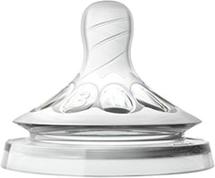 philips Avent Natural Baby Bottle, Medium Flow 3M plus, 2pk, SCF653/23