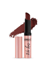 INSIGHT Cosmetics 24 Hrs Non Transfer Matte Lipstick, Matte Finish, Lightweight Lipstick, Transferproof For 24Hrs For Pigmented Smudge-Proof, Water-Proof, Toxic Free & Vegan, 12- Stay Tan