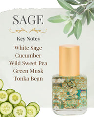 SAGE Roll On Perfume Oil by The Sage Lifestyle, 1/4 Oz/7 ml