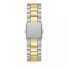 GUESS US Men's Connoisseur Two-Tone Analog Watch, silver/gold, one