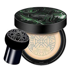 Lusty Soul 3 in 1 CC and BB Water Proof Foundation Concealer Cream with Air Cushion Mushroom+ Long Lasting Gel Eyeliner, Black and Brown (CC Cream + MF Eyeliner)