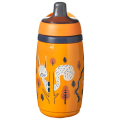 Tommee Tippee Insulated Sportee Water Bottle, Water Bottle for Babies with INTELLIVALVE Leak and Shake-Proof Technology and BACSHIELD Antibacterial Technology, 12m+, 266ml, Pack of 1, Orange