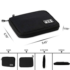 eWINNER Electronics Accessories Organizer Bag,Portable Tech Gear Phone Accessories Storage Carrying Travel Case Bag, Headphone Earphone Cable Organizer Bag